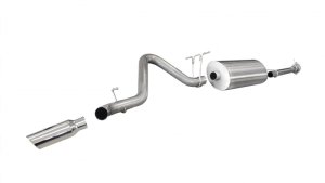 Chevrolet Silverado Performance Exhaust - Single Side Exit - CORSA Performance - Sport Cat-Back - Polished - `11-`12